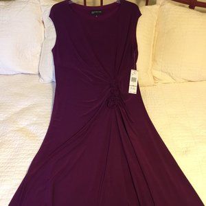 NWT Jones New York purple mid-calf dress (12)